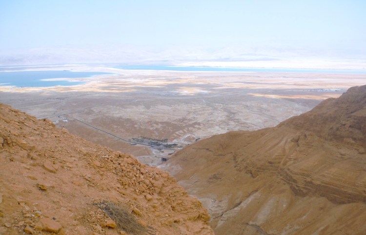 The Dead Sea from hike to Masada
